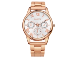 Reloj De Cuarzo Para Hombre Con Correa De Malla De Aleación, Moda Lujosa, Display Analógico (oro Rosa)