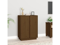 Aparador 60x35x80 cm Madera Maciza de Pino Marrón Miel
