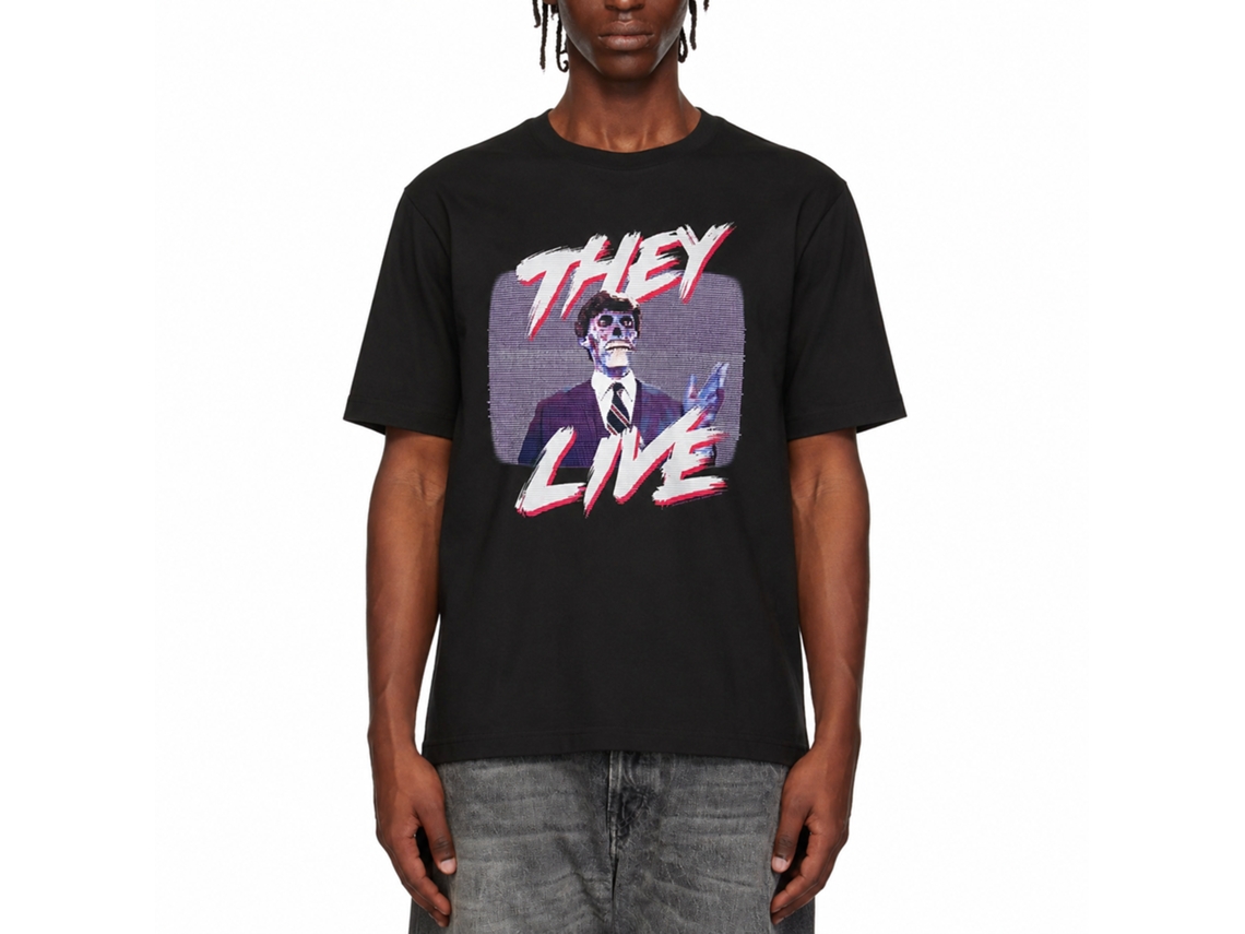 Rockinstone They Live Movie Politicians Speech Black Adult T-shirt Size:l