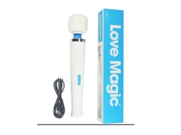 Vibrador Varinha Massageadora Para Corpo Dolorido 20 Padrões De Vibração Branco Ushion