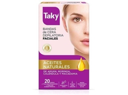 Bandas de Depilação TAKY Natural Oils Depilatory Facial Wax Bands (24 Unidades)