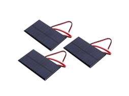 Laxiscreed Painel Solar 6v 1w Para Baterias Com Cabo De 30cm