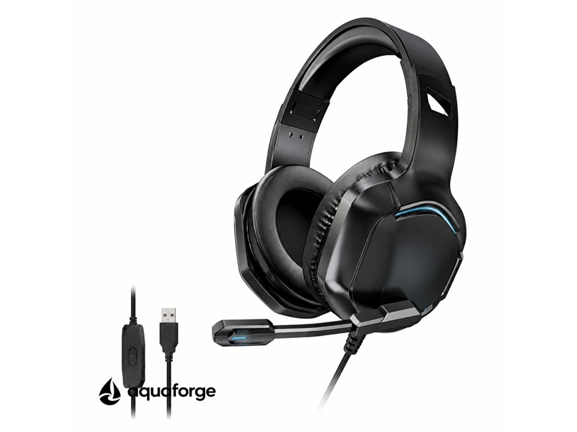 Headset Gaming Com Microfone Cancelamento De Ruído Enc Led Rgb Hi-fi