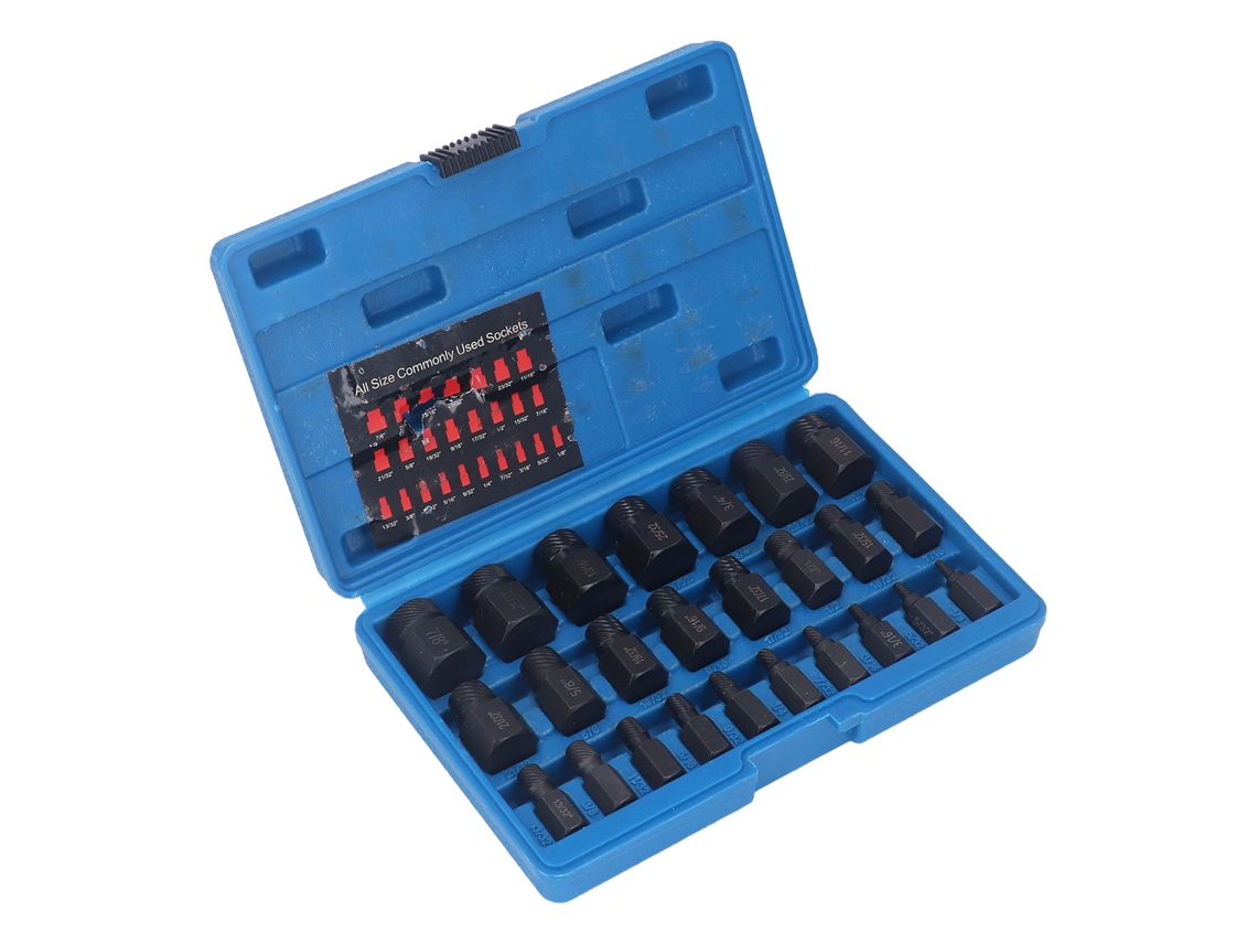 Conjunto De Extractores De Parafusos Laxiscreed Para Remover Parafusos Partidos E Facilitar Manutenção