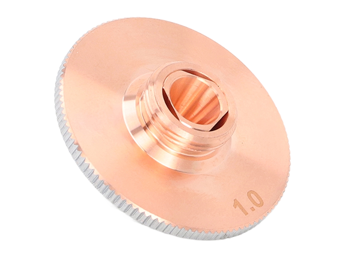 Laxiscreed Bico De Laser De Camada Dupla Cromado Com Abertura De 1.0mm Para Revestimentos