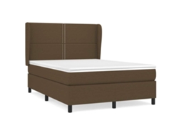 Box Spring Bed, Box Spring Beds Vidaxl Marrom Tecido (140 X 200 Cm)