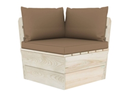 Pallet Corner Sofa, Pallet Corner Sofas Vidaxl Cinzento-acastanhado Madeira (n/a)