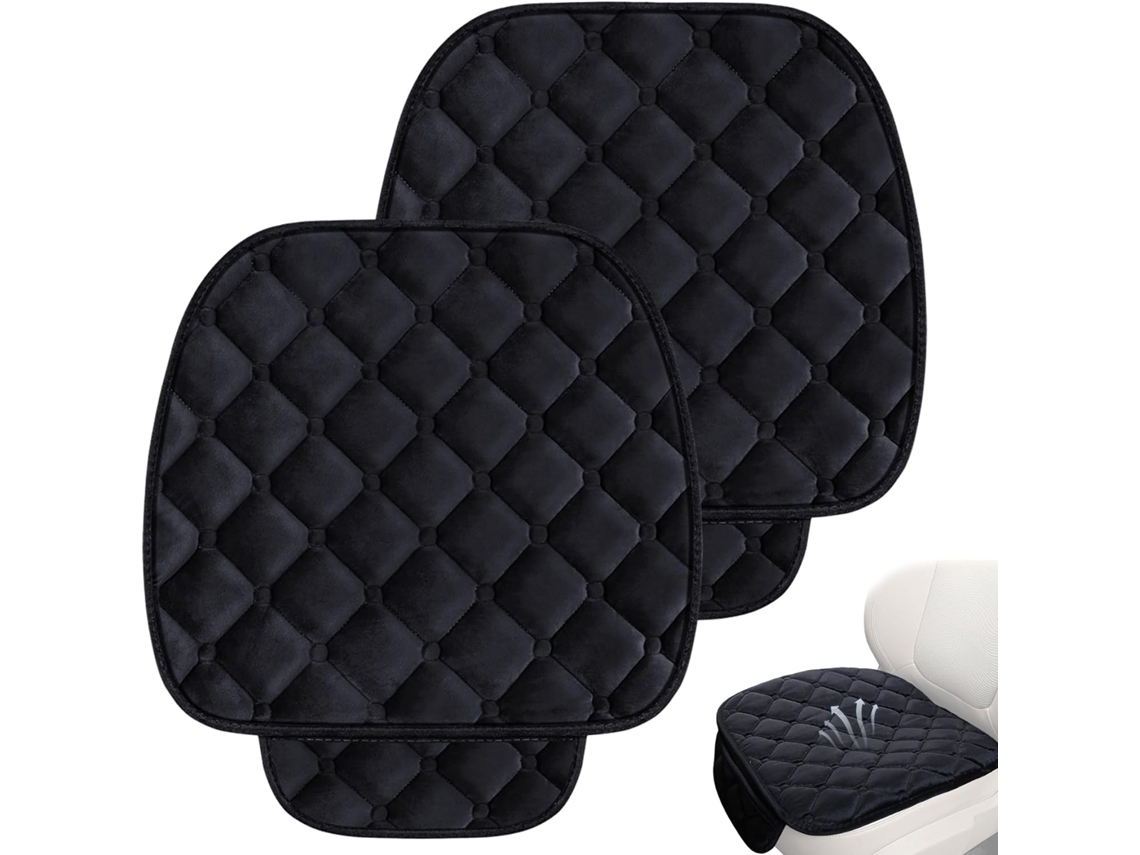Conjunto De 2 Almofadas Para Assento Carro, Almofada Macia E Acolchoada Para O Motorista Com Base Antiderrapante