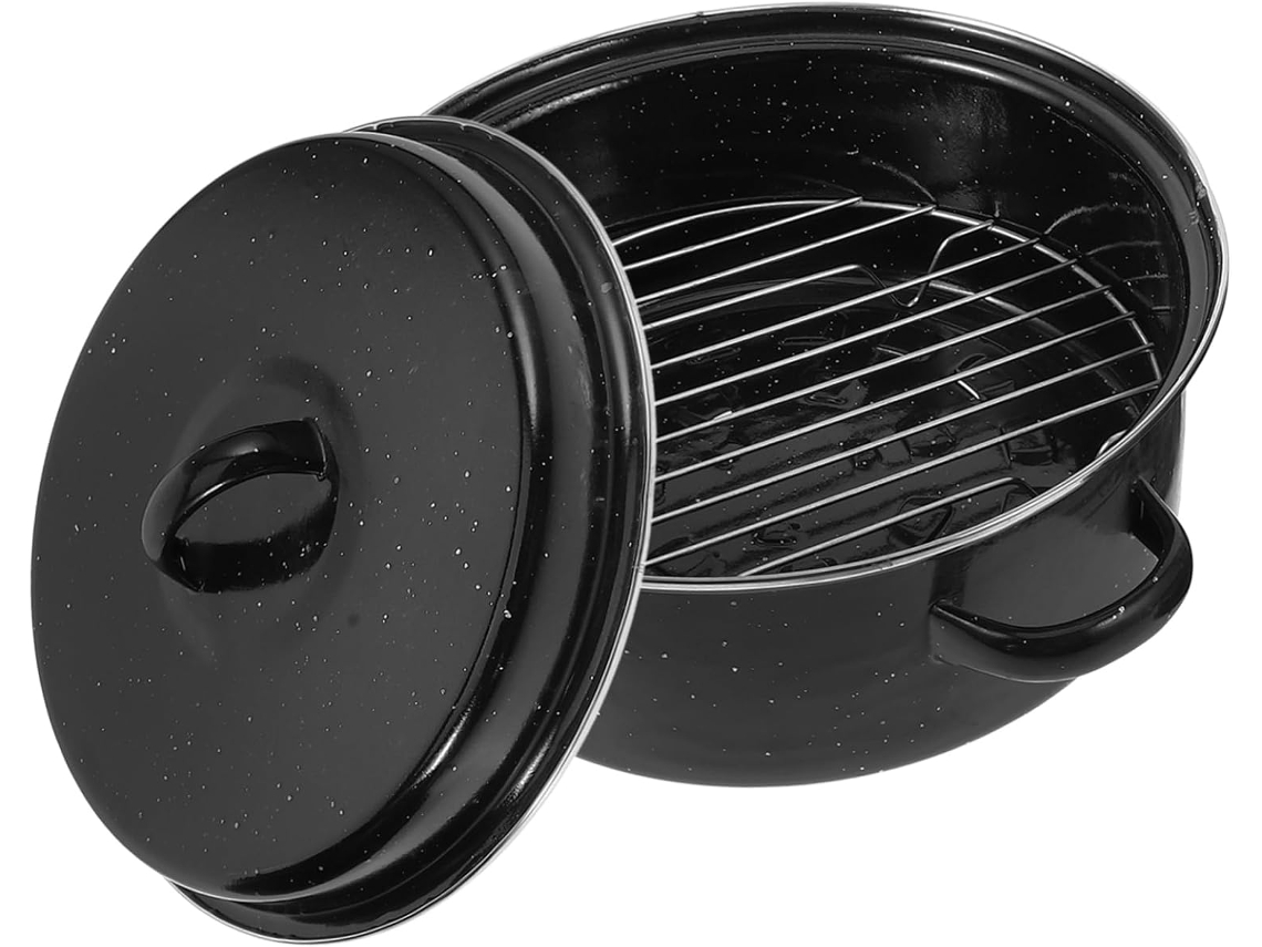 Assadeira Esmaltada Para Assar Batatas Doces E Carnes, Ideal Para Uso Doméstico E Ao Ar Livre, Com T Gokoco