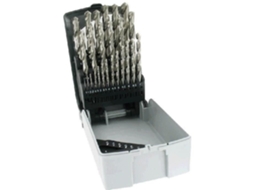 Caixa De Broca De Metal Tivoly Hss Retificada 25 Brocas De 1 A 13mm Caixa Econômica Inquebrável