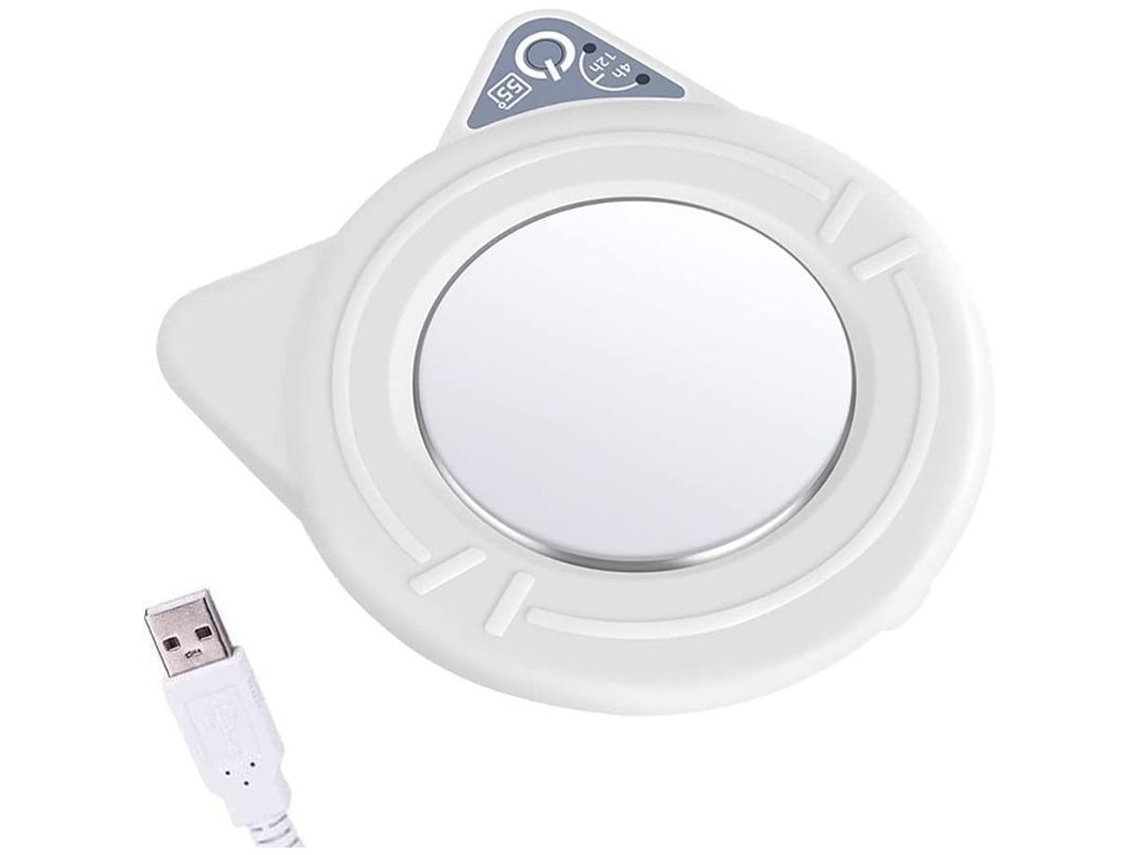 Aquecedor de caneca USB, elétrico, para café, chá, leite, até 55°C, escritório e casa | S/MARCA