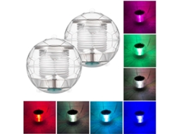 Luzes Solares Para Piscina, À Prova D'água, Flutuantes E Com Mudança De Cor, Ideais Lago, Fonte, Festa No Jardim Decoração Casa. Pacote 2 Un