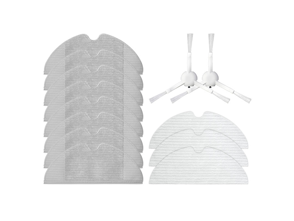 Apto para xiaomi dreame f9 robô aspirador de pó escova lateral mop pano descartável limpar acessórios peças, 13 pacotes