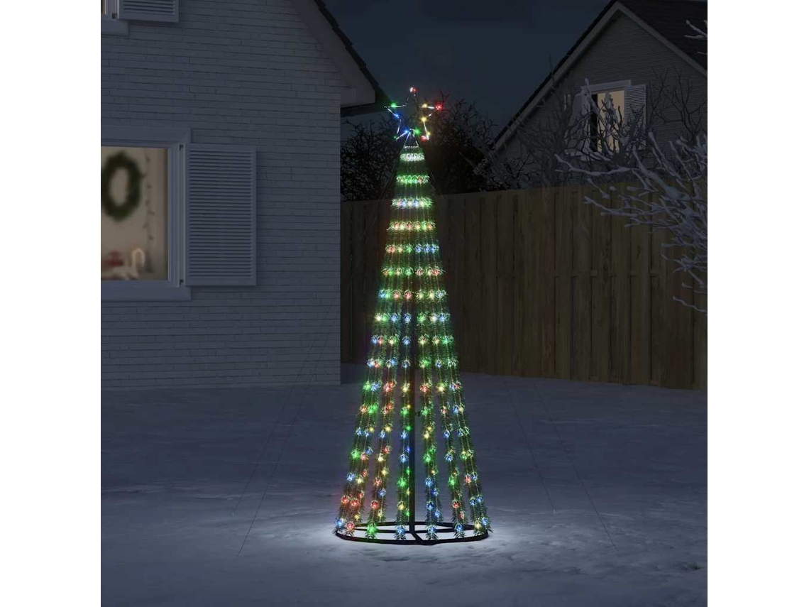 Vidaxl Led Árvore De Natal 275 Leds Colorido 180 Cm