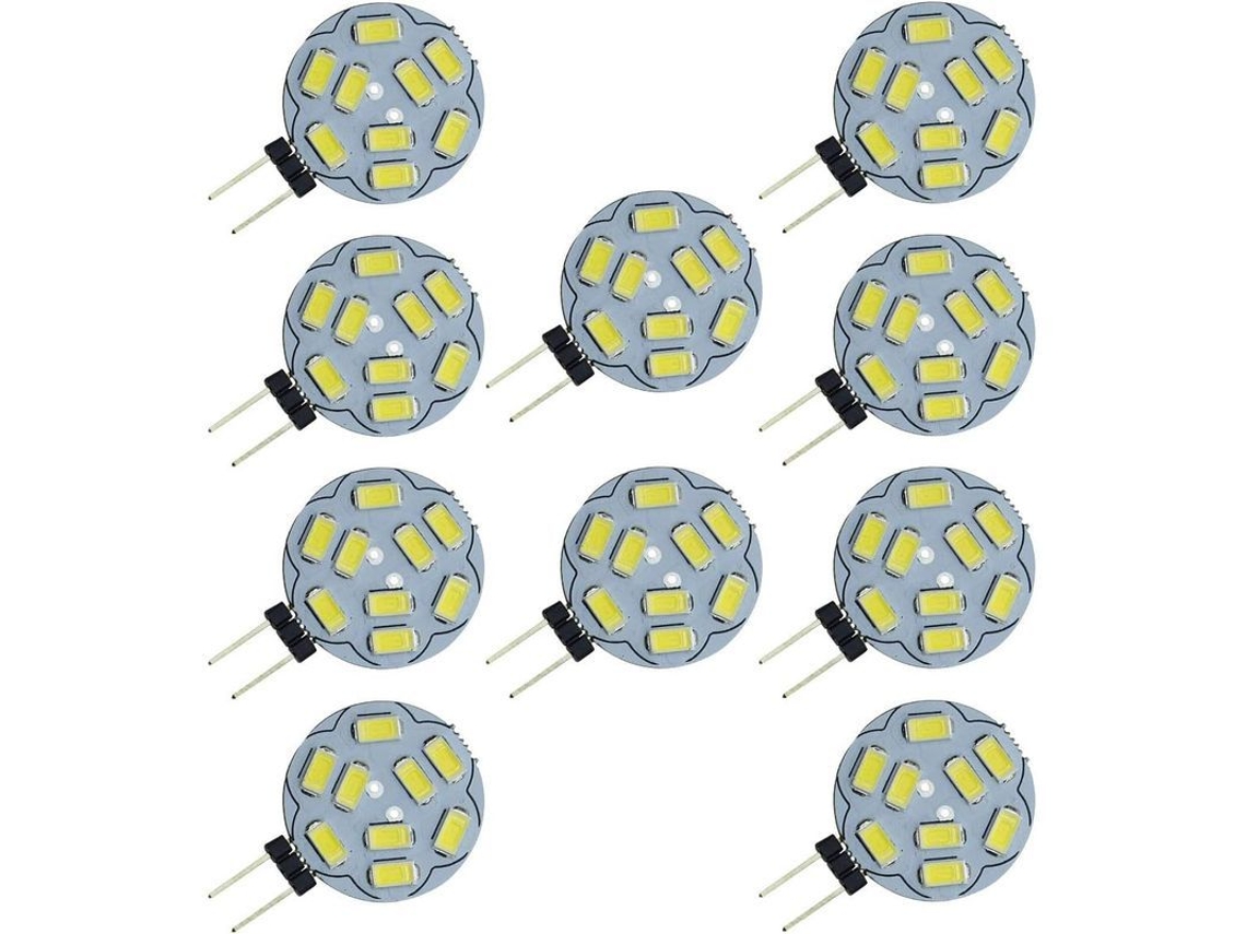 LÂMPADAS LED Nova Line G4 9SMD 5730 12V AC/DC 2W substitui halógena 20W branca