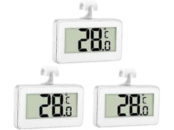 3x Geladeira Termômetro Digital Freezer Quarto Impermeável C Om Display Lcd, 2024 GOKOCO