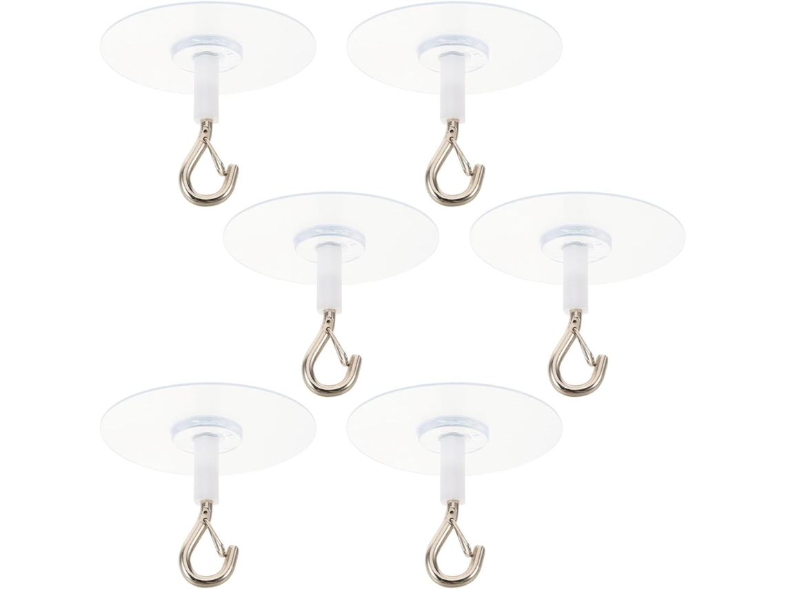 Garneck 6-ganchos Adesivos Para Dosséis De Cama, Alta Resistência E Fixação Sem Marcas, Ideal Para Mosquiteiros Em