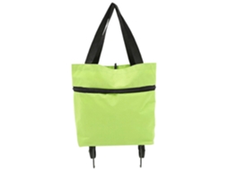 Sacola de Compras Dobrável com Rodinhas, em Tecido Oxford Impermeável, com Alça Ajustável, Ideal para Viagens, Compras e Lavanderia. GOKOCO