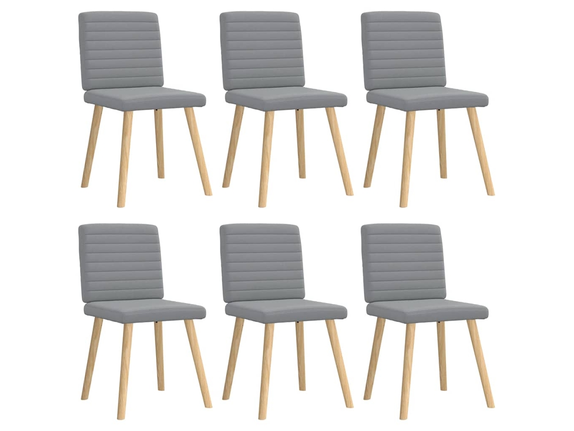 Dining Chair, Dining Chairs Vidaxl Cinzeto Tecido (n/a)