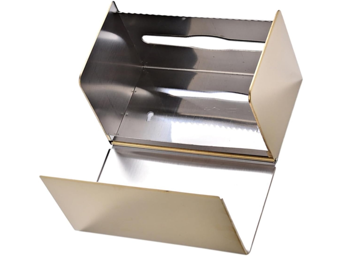 Suporte Para Lenços De Papel Em Aço Inoxidável De 22 Cm, Acabamento Dourado, À Prova D'água, Com Duas Saídas.