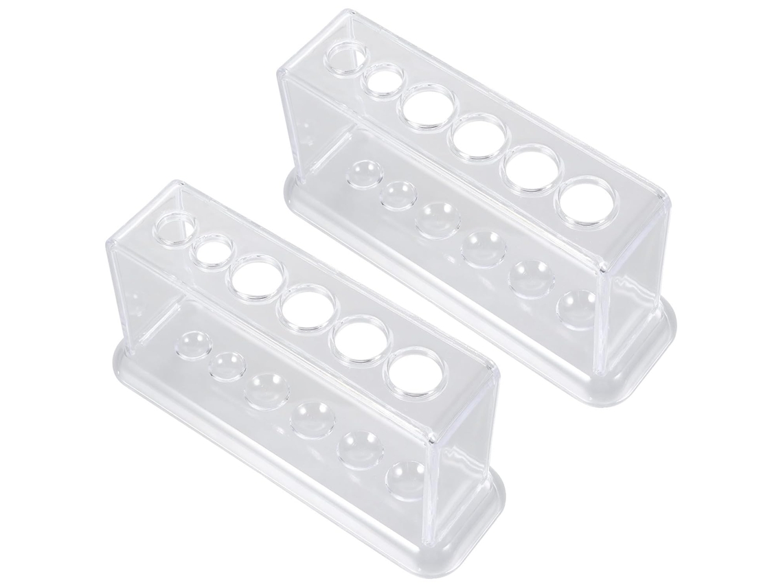 Suporte De Prateleira Para Tubos De Ensaio De Plástico De 6 Polegadas, Reutilizável E Lavável.