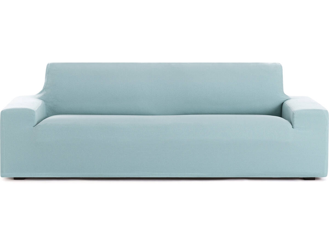 Capa de Sofá 3 Lugares EYSA Premium Bronx Tecido Multielástico (210 x 70 x 110 cm - Poliéster - Agua Marina)
