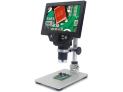 Microscópio Digital G1200 de 7 Polegadas, Zoom Contínuo de 1200x, 12 Mp Hd, com Suporte. SFUSHOS