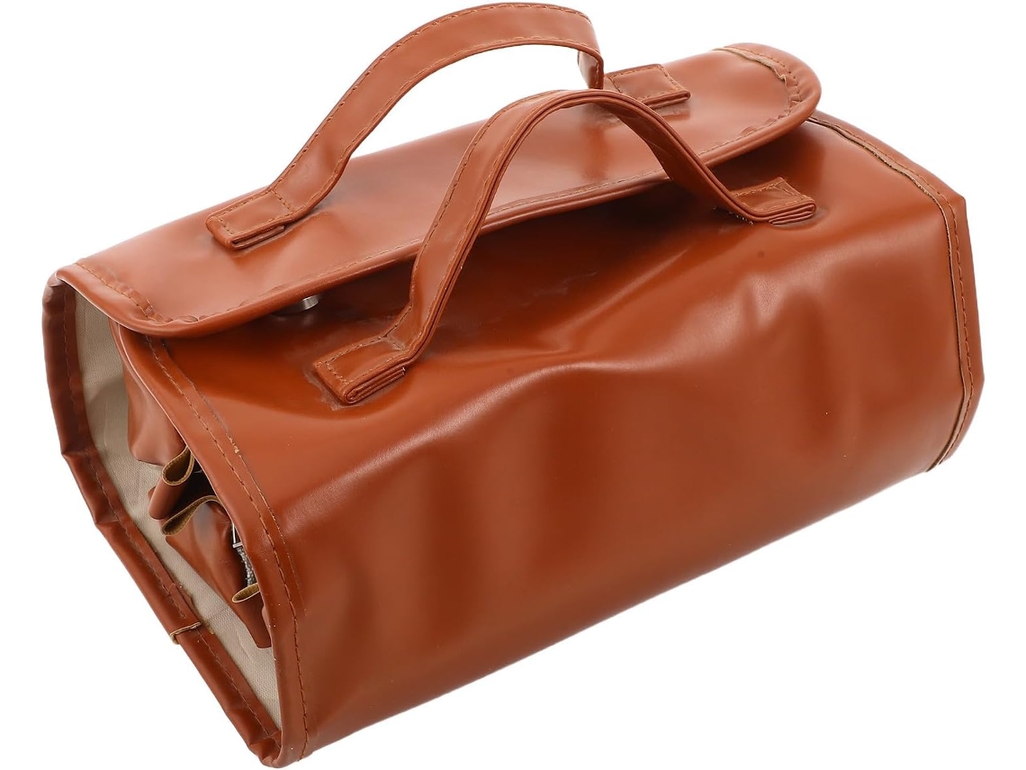 Bolsa Feminina Dobrável Para Maquiagem/necessaire/viagem, Com Opção De Pendurar Ou Enrolar - 4 Unidades