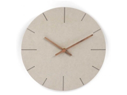 Relógio De Parede Mdf Cinza Madeira Retrô Moderno Ponteiros De Madeira Movimento Silencioso 30 Cm Redondo Ehstmind