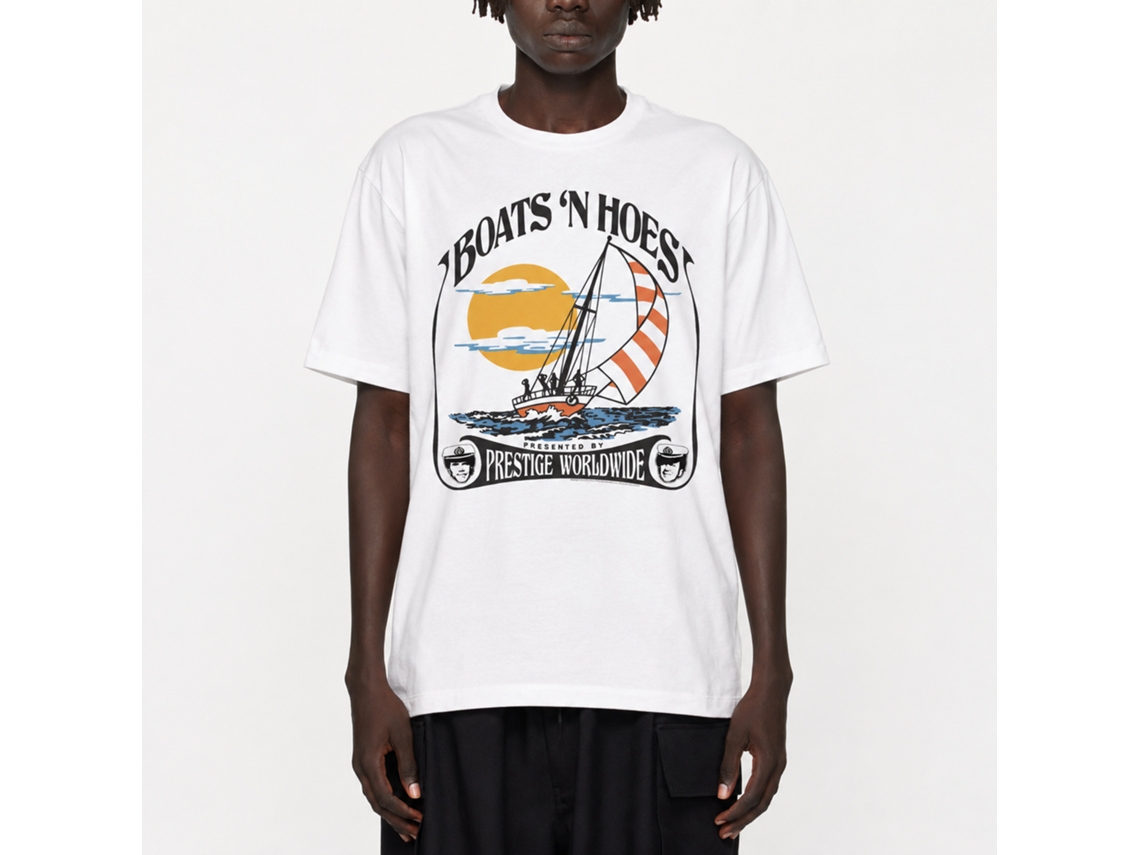 Rockinstone Step Brothers Movie Boats N Presented By White Adult T-shirt Size:xl