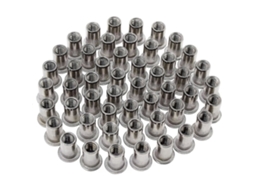 Pacote Com 50 Porcas De Rebite M6 Em Aço Inoxidável