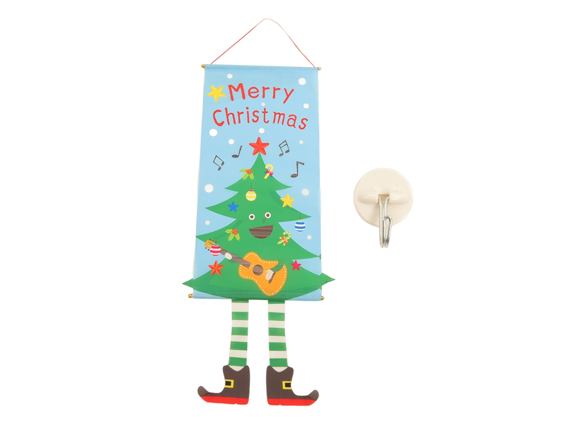 Bandeira de Natal Decorativa para Árvore e Porta LAXISCREED