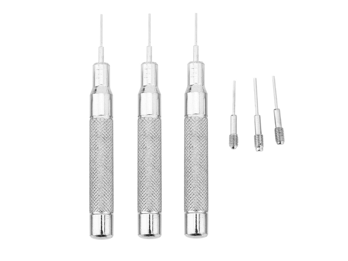 Kit De Ferramentas Para Remover Elo De Relógios De Metal, 3 Peças