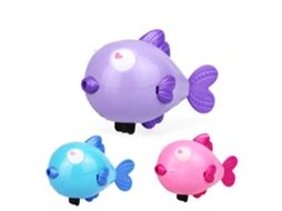 Brinquedo De Banho Para Bebê Com Jato De Água, Flutuante E Mola, Peixe Beijo, Cor Aleatória
