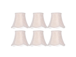 6pcs Abajur de Tela Estilo Europeu para Lâmpada Lustre Parede Decoração Residencial S/MARCA