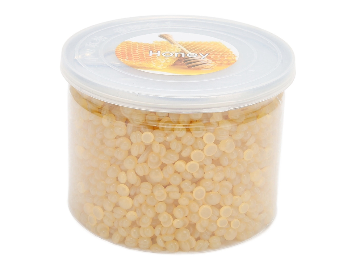 Pérolas de Cera Depilatória com Mel 300g (10,6 oz) - Baixo Ponto de Fusão