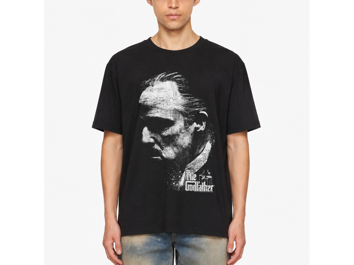 Rockinstone Godfather City Profile Black Adult T-shirt Size:s