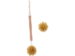 Conjunto De 2 Escovas Limpeza Para Chuveiro E Banheira, Para Massagem E Esfoliação Corporal, Design Ergonômico, Cor