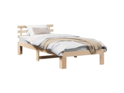 Estrutura da Cama com Cabeceira Natural 100 X 200 Cm MAISON EXCLUSIVE