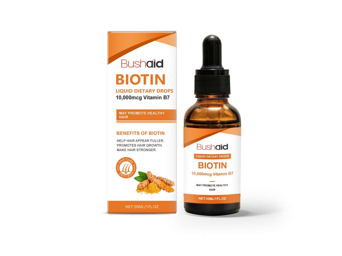 Gotas de Biotina Oral para Crescimento Capilar