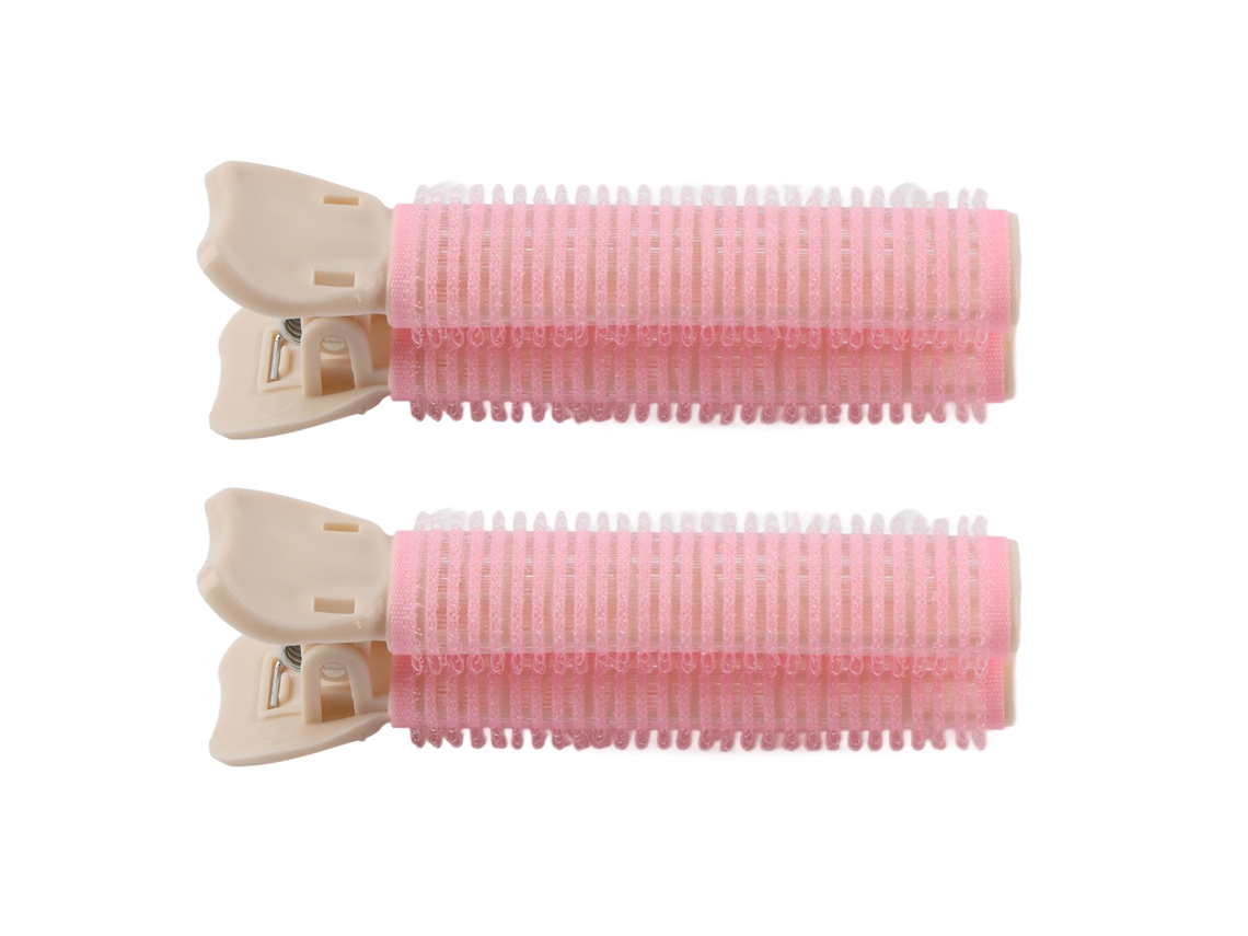 2pcs Clips De Raiz De Cabelo Volumizador Portátil Para Curlers E Franja Estilo Mulheres Rapazes Rosa