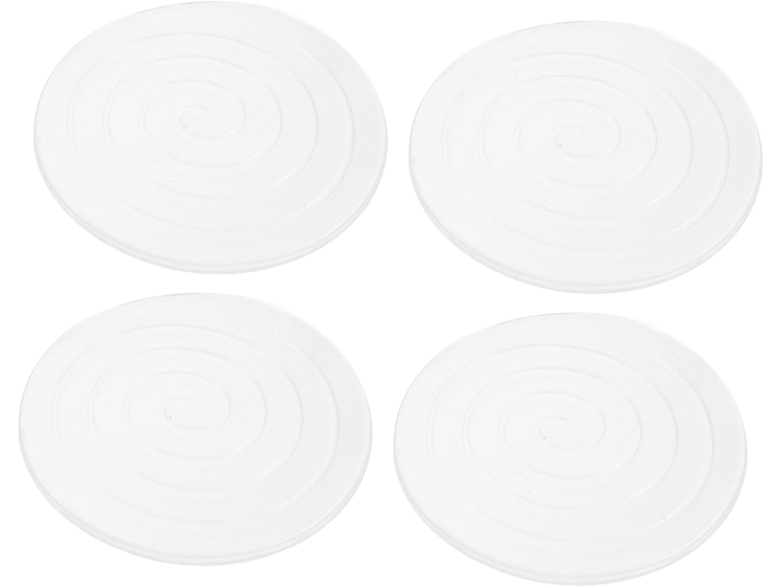 Abaodam 4-almofadas Protetoras Redondas De Silicone Para Pés Móveis, Antiderrapantes, Ideais Para Pisos De Madeira E