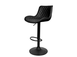 Banqueta, Altura Ajustável, Design Moderno, Preto