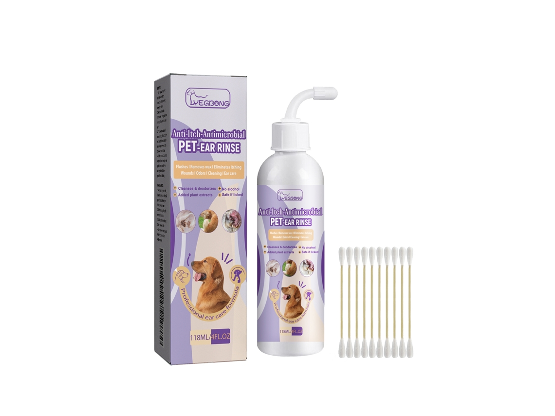 Gotas Limpeza Ouvido Pet Remove Odor Cera