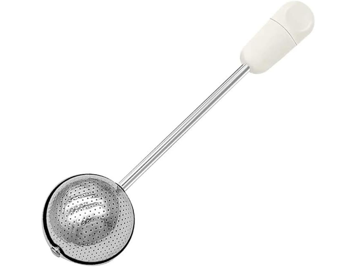 Saleiro Para Açúcar, Farinha E Especiarias, Em Aço Inoxidável, Com Colher, Branco