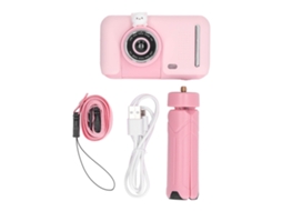 Primerox câmera Infantil Hd 2.4 Polegadas 40mp 1080p Lente Giratória 180 Graus Rosa