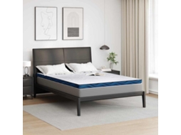Vidaxl Topper De Colchão 140 X 200 Cm De Espessura Tecido Jacquard