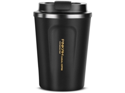 Copa Térmica em Aço Inoxidável Preto, 380 Ml STELASPLEN