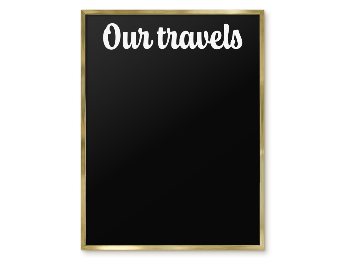 Magnetic Board For Wall Our Travels For The Bedroom Espelharte (60x80 Cm)