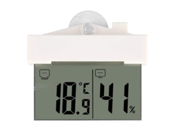 2026-reloj Digital Termómetro Higrómetro Lcd Autoadesivo Janela Parede Interior Exterior 0-50℃ 20%-95%hr